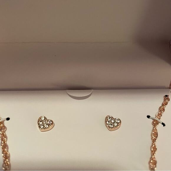 Charter Club Rose Gold Heart Jewelry Set - Picture 2 of 6